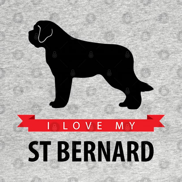 I Love My St Bernard by millersye